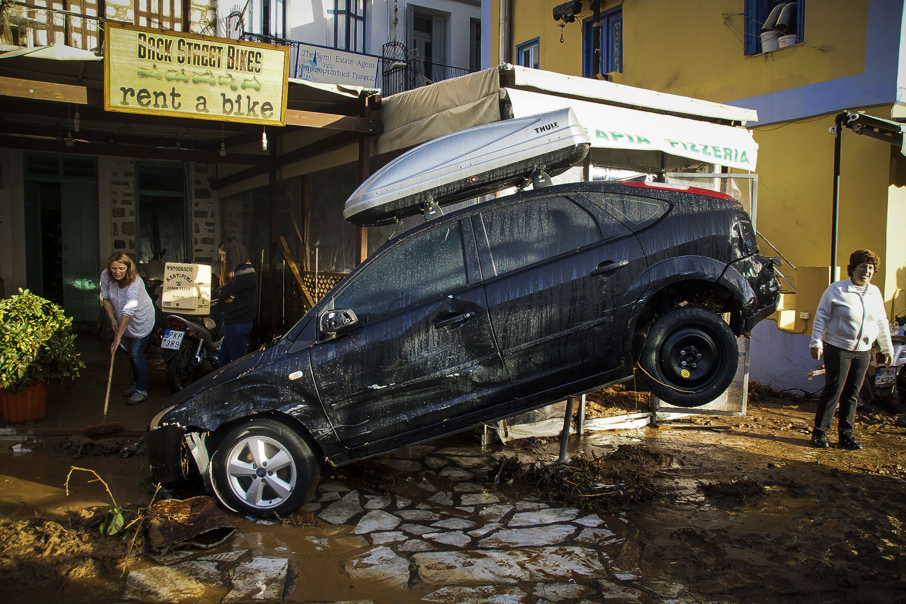 APTOPIX Greece Storms